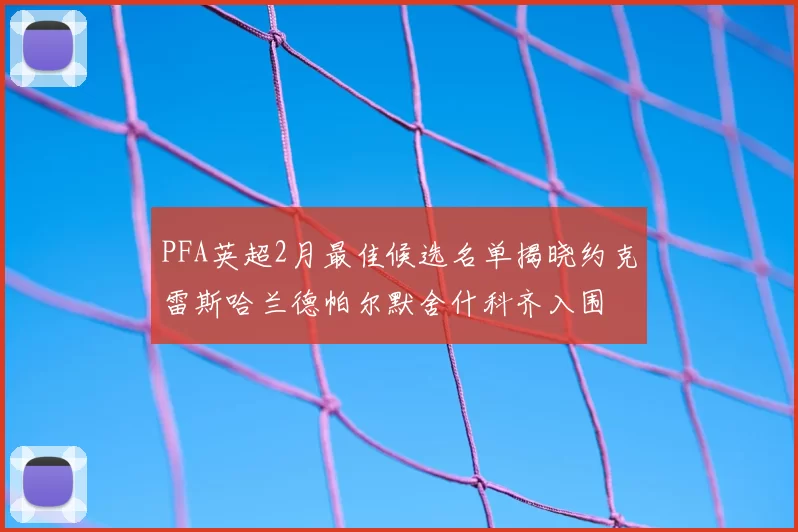 PFA英超2月最佳候选名单揭晓约克雷斯哈兰德帕尔默舍什科齐入围