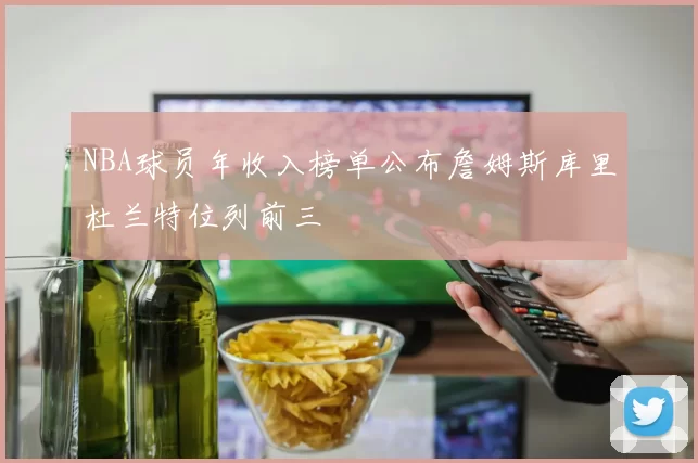 NBA球员年收入榜单公布詹姆斯库里杜兰特位列前三
