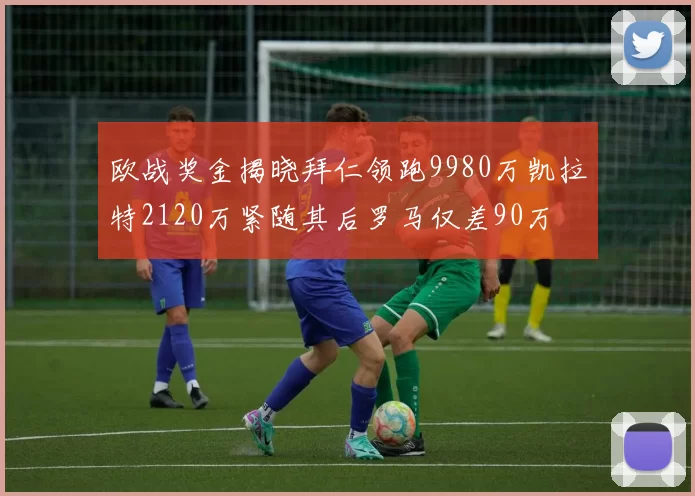 欧战奖金揭晓拜仁领跑9980万凯拉特2120万紧随其后罗马仅差90万