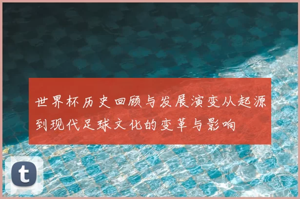 世界杯历史回顾与发展演变从起源到现代足球文化的变革与影响