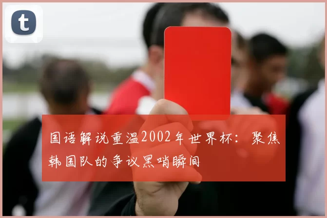 国语解说重温2002年世界杯:聚焦韩国队的争议黑哨瞬间