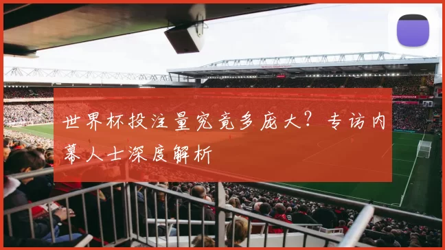 世界杯投注量究竟多庞大？专访内幕人士深度解析